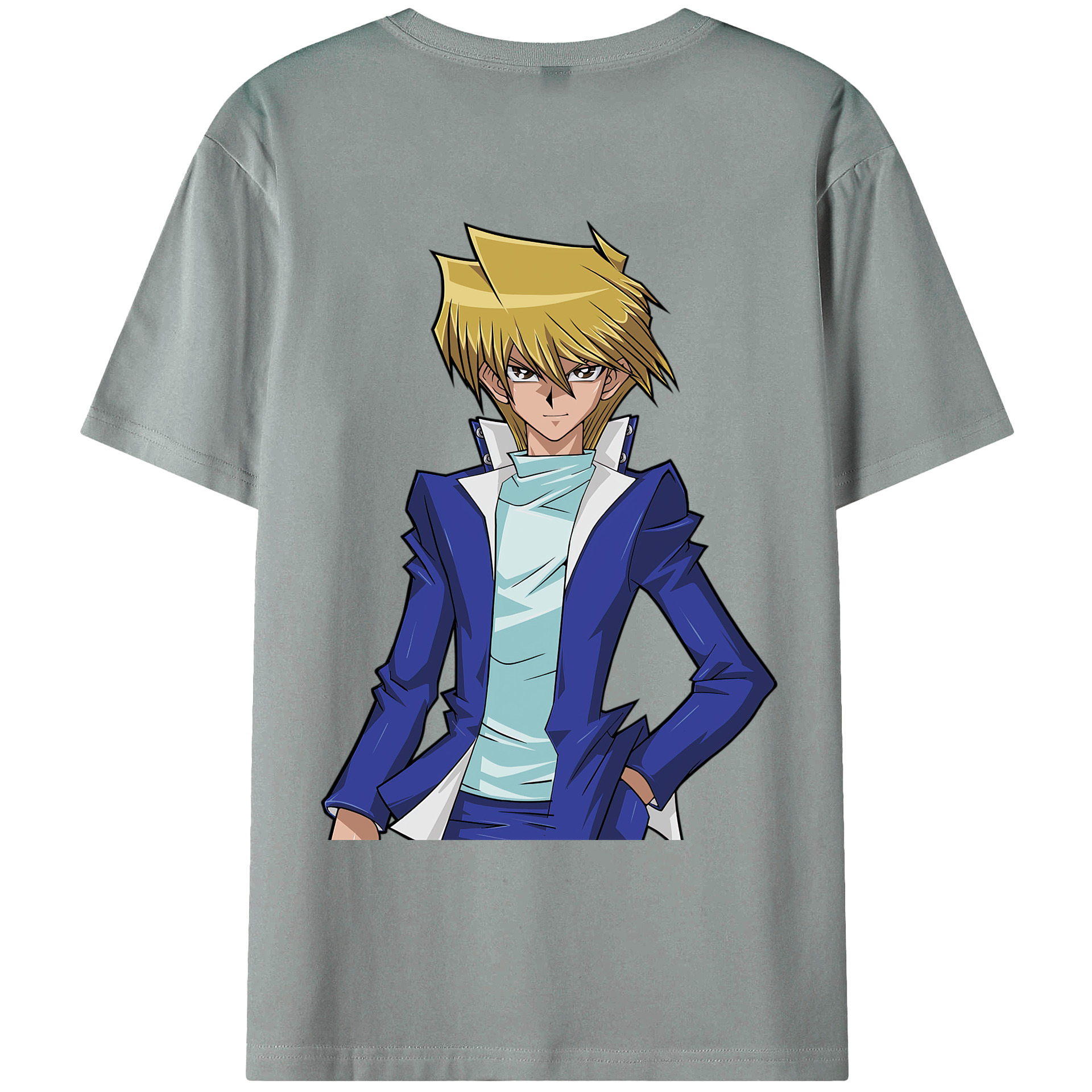 （画像用） 遊☆戯☆王 Yu-Gi-Oh! 綿100％ メンズ半袖Tシャツ（バックプリント） 通気性